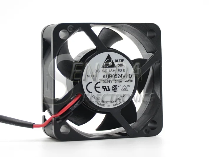 60 шт. Для delta AUB0524VHD 5020 50 мм 5 см DC 24 В 0.15A сервер инвертор PC чехол Вентилятор охлаждения