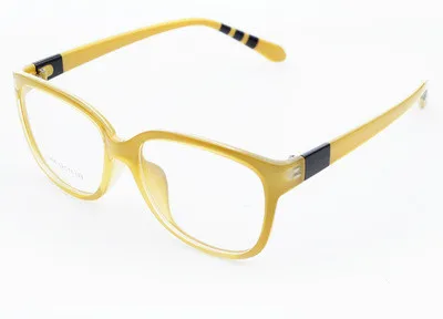 Yellow Большая рамка из прозрачного стекла TR90 ультратонкая плоская зеркальная простая модная стеклянная рамка es для женщин - Цвет оправы: Yellow