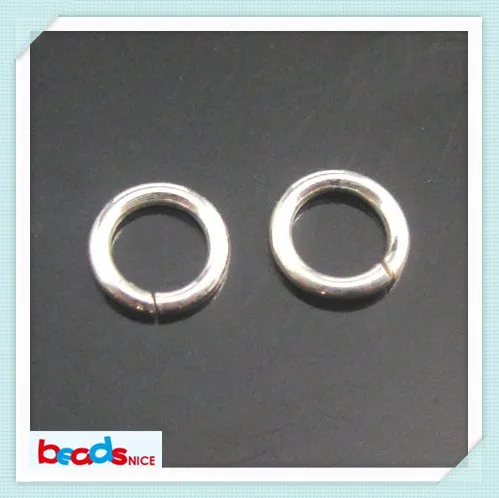 Beadsnice 925 пробы серебряные кольца для прыжков с одной петлей, открытые кольца для прыжков и раздельные кольца для ювелирных изделий ID25629