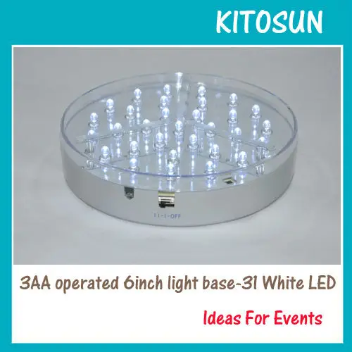 31 WHITE LED LIGHTS 6inch light base