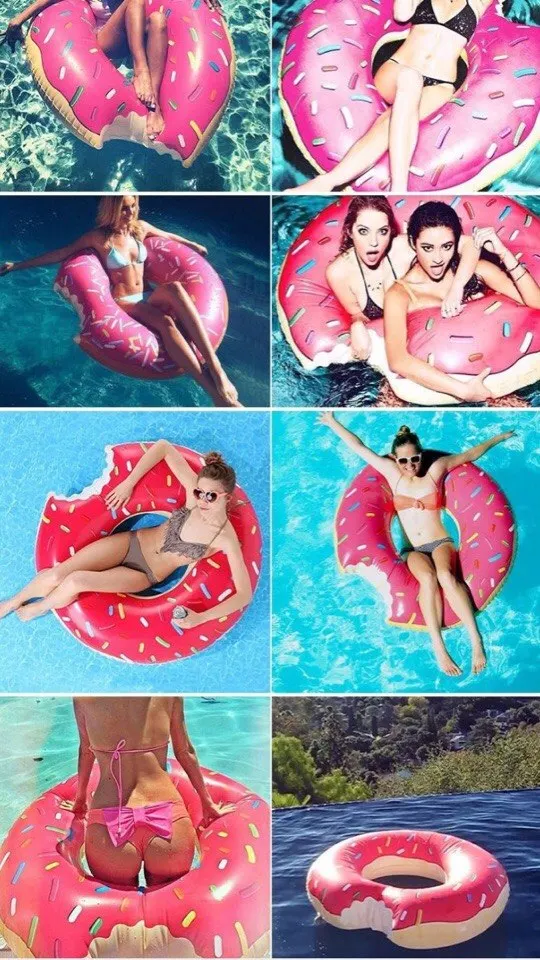 H780 Gigantic Donut Pool Inflatable Floats pool toys Swimming Float For Adult Floats inflatable donut Swim Ring Summer Water Toy