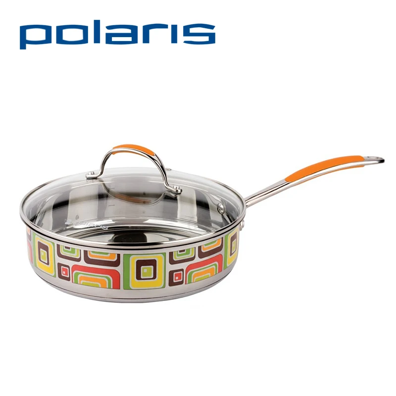 Polaris FL 24SP Pan With Cover 24cm Non stick Stainless Steel Material
