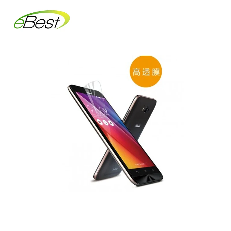 Тонкий чехол для Asus Zenfone Max ZC550KL из ТПУ, Прозрачный Ультра Тонкий силиконовый чехол+ прозрачная пленка