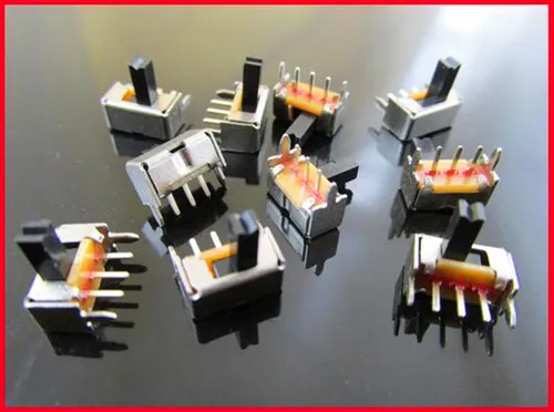

Free Shipping!!! 10pcs Five feet Stubbs switch SK-12D07 (1P2T) side dial / Side slide switch sensor