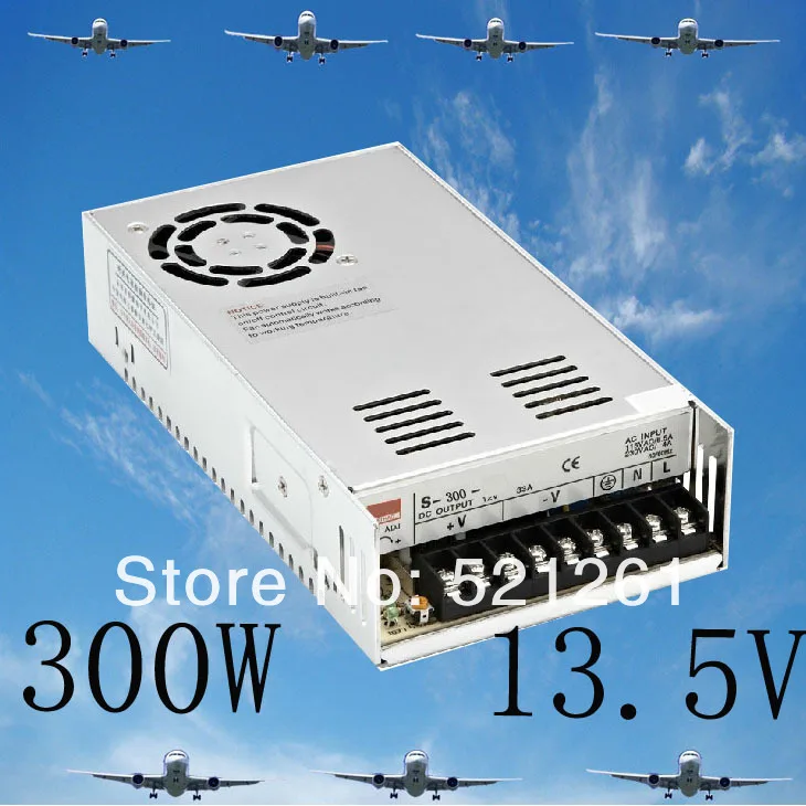 Мощность suply 13,5 в 300 Вт ac в dc источник питания ac dc преобразователь высокого качества S-300-13.5