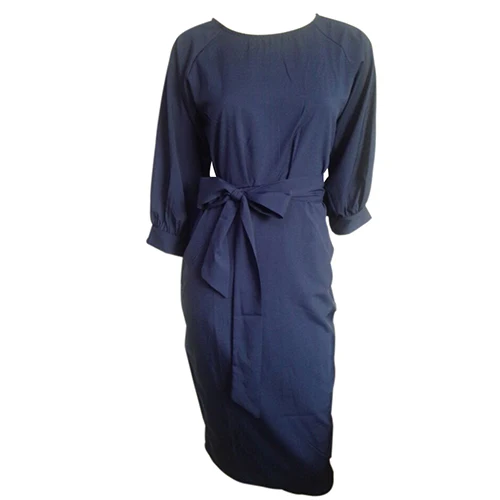 Для женщин пикантные карманы Твердые Цвет три четверти рукав праздничное мини