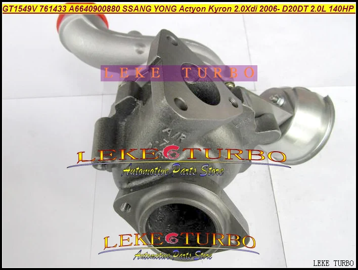 761433-0003  GT1549V 761433-5003S 761433 A6640900880 Turbo Turbocharger For SSANG YONG Actyon Kyron 2.0Xdi 2006- D20DT 2.0L D 140HP (4)