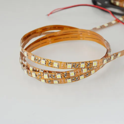 Пять метров желтый PCB DC 12 В SMD5050 гибкий светодиодный полосы 60 светодиодный s на метр, белый, красный, зеленый, синий, желтый, RGB доступны
