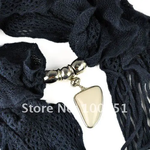 New design!women winter warm waved shaped pendant jewelry scarf NL-1932 (2).jpg