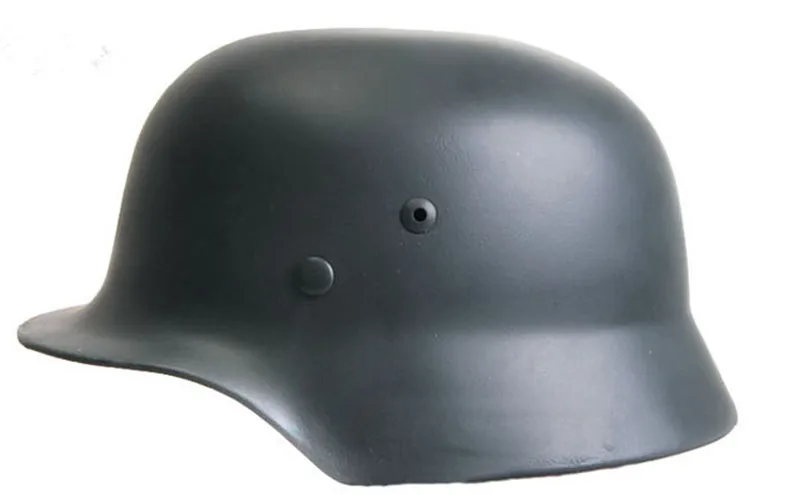 black Немецкий M35 шлем Luftwaffe Стальной шлем черный тактический шлем страйкбол тактический шлем - Цвет: black
