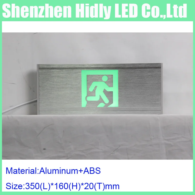 Fluorescent luminous fire safety direction arrow signs exit safe