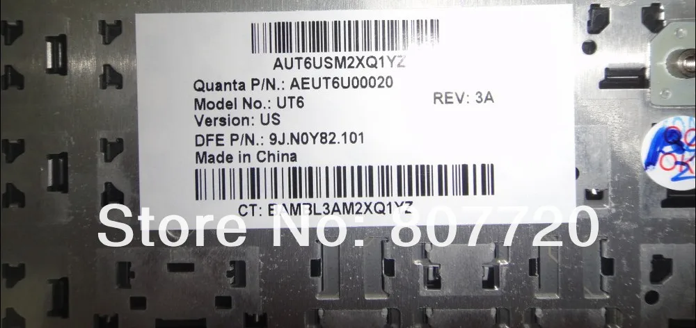 Клавиатура США UT6, с подсветкой для hp HDX16, HDX X16
