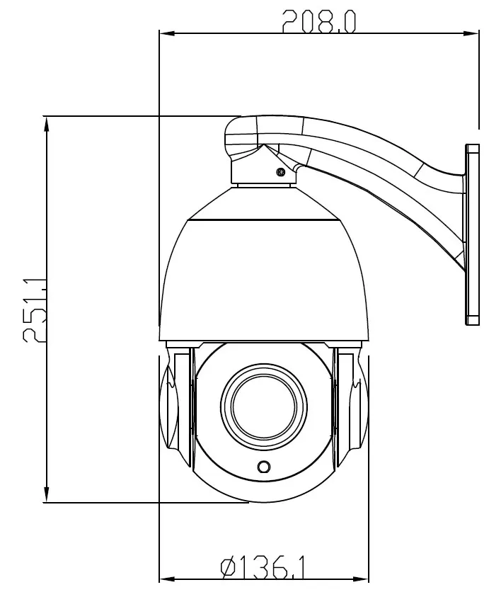 18X ZOOM Aptina CMOS HD 1080P 2.0MP Outdoor PTZ IP Speed Dome Camera 60M IR CCTV security(SIP-PTZ04H