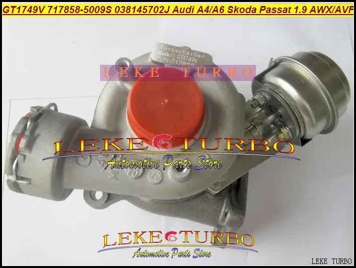 GT1749V 717858-5008S 717858-5009S 038145702J turbocharger  for AUDI A4A6 1.94 SKODA Superb VW PASSAT TDI 1.94 130HP AWX AVF (5)