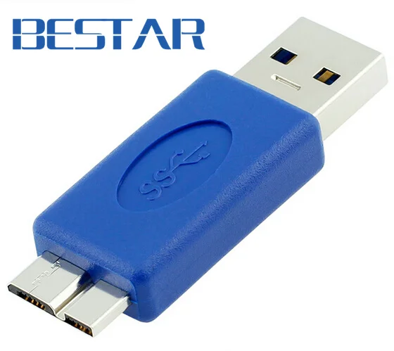 

(2 pieces/lot) Standard USB 3.0 Type A Male to USB 3.0 Micro B Male Plug Connector Adapter USB3.0 Converter Adaptor AM to MicroB
