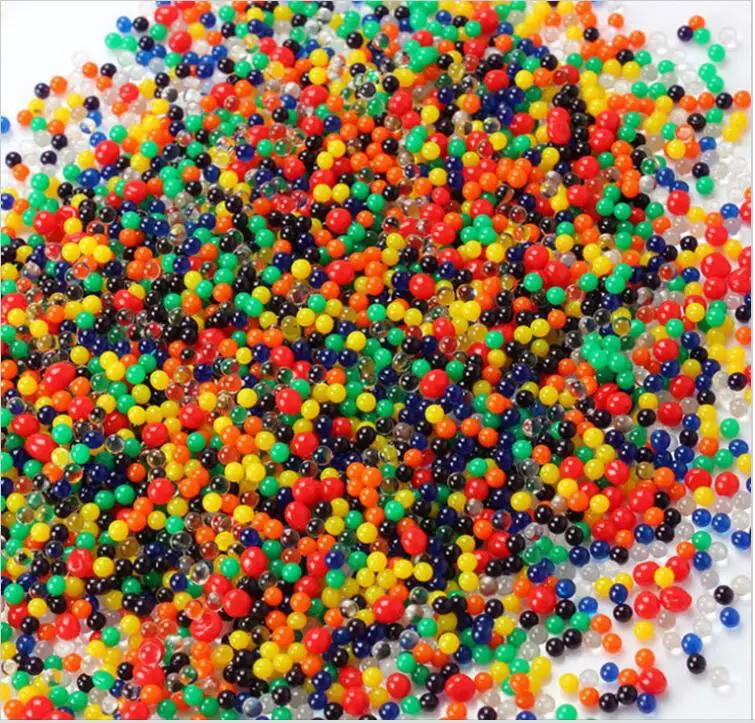 

10bag/lot Pearl Crystal Soil Mud Orbiz Grow Jelly Water Balls Magic Hydrogel Bio Gel Beads Wedding Home Decoration Kids Toy