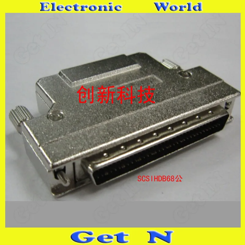 1pcs SCSI Connector SCSIHDB68P Male Head Iron Shell Fabricated Plug SCSI68 Welding Adapter |