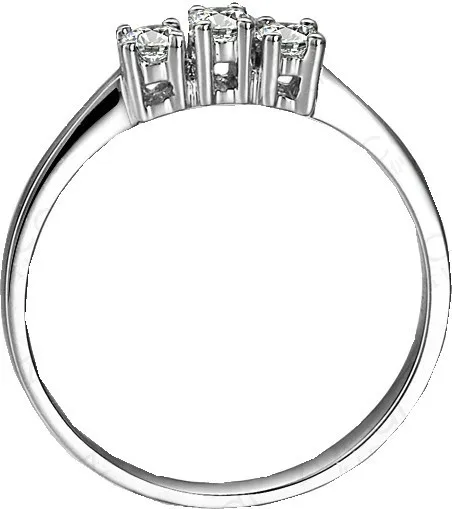 Подлинная Чарльз и Colvard 0.3Ct Муассанит кольцо три камни Royal Дизайн SOLID 18 К 750 Белое золото обручальное кольцо для женские