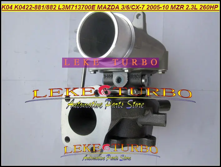 K04 K0422-881 K0422-882 53047109901 L3M713700E Turbocharger for Mazda 3 Mazda 6 Mazda CX-7 2005-10 MZR 2.3L 260HP (2)