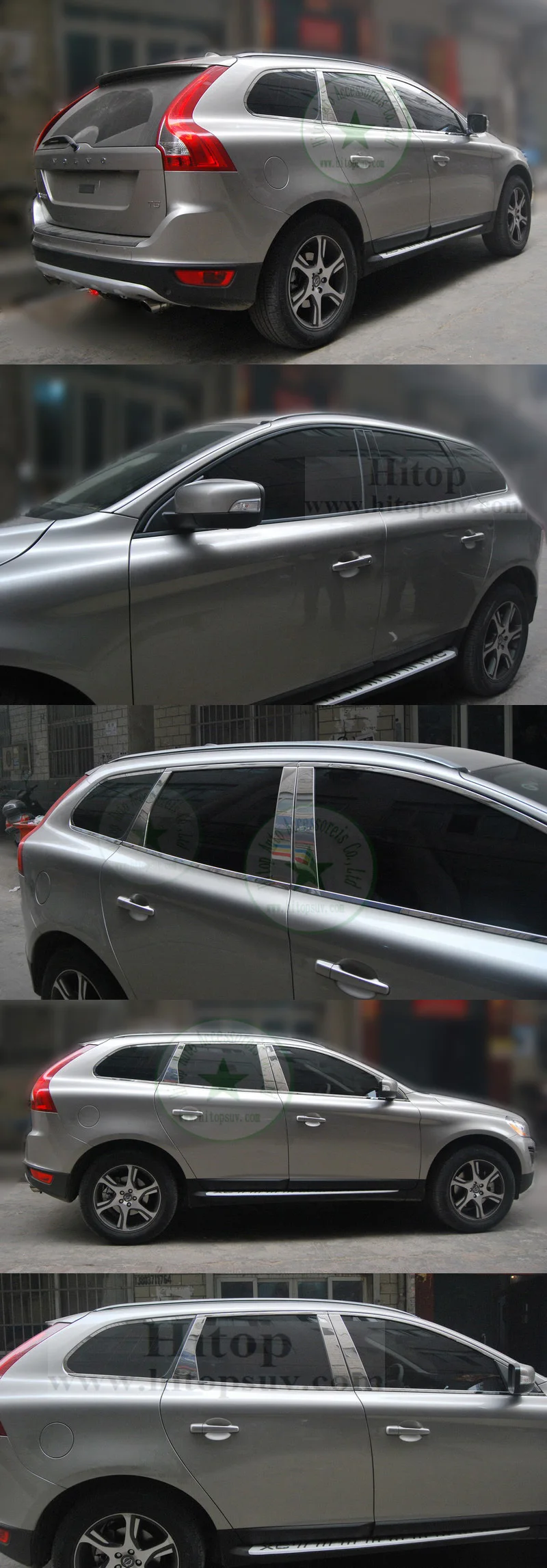 Оконная отделка/крышка подоконника рамка для VOLVO XC60, нержавеющая сталь, отличная гарантия качества, три варианта, 6 шт/18 шт/22 шт