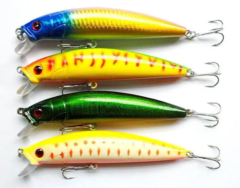Crankbait прикормы 50 шт. кривошипно приманки приманки пластик жесткий заманить 8.4 г 0.30z 6.5 см 2.6 дюймов бас воблеры блесна рыбалка рыболовные снасти