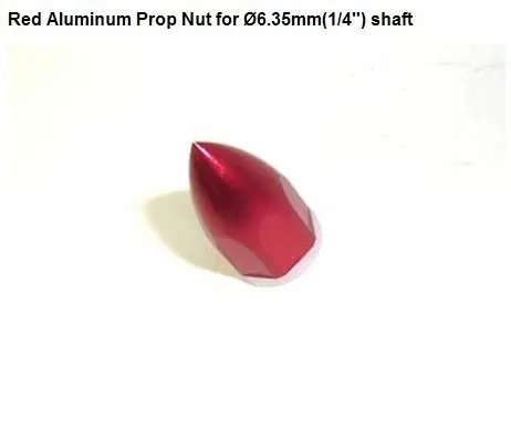 62132 Red Aluminum Prop Nut for D6.35mm(1/4") shaft    For rc boat parts