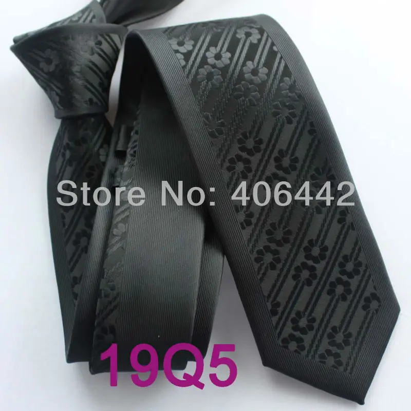 YIBEI coahella галстуки мужские обтягивающие Галстуки дизайн границы черные однотонные цветы/полосы микрофибры галстук модный тонкий галстук