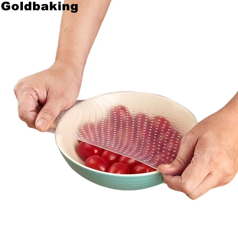 

Square Shaped Silicone Bowl Cover Kitchen utensils Cover Food Stretch Lid