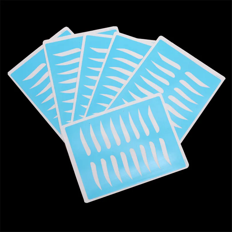 Tattoo Permanent Practice Skin 10 Sheets Blue Eyebrow Makeup Cosmetic Supply For Beginners And Experienced Artists