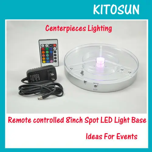 8inch 3W RGB LED light base KITOSUN