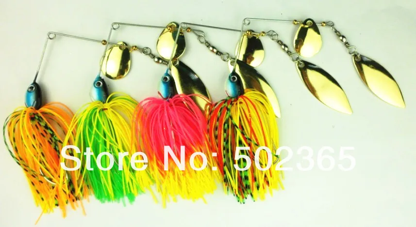 40 шт. по ePacket Spinner Bait 0,6 oz Spinner Приманки Спиннеры 17 г рыбные приманки для спиннинга жесткая металлическая приманка крепкие крючки