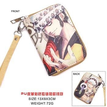 

Anime One Piece Trafalgar Law PU Short Wallet Purse With Zipper