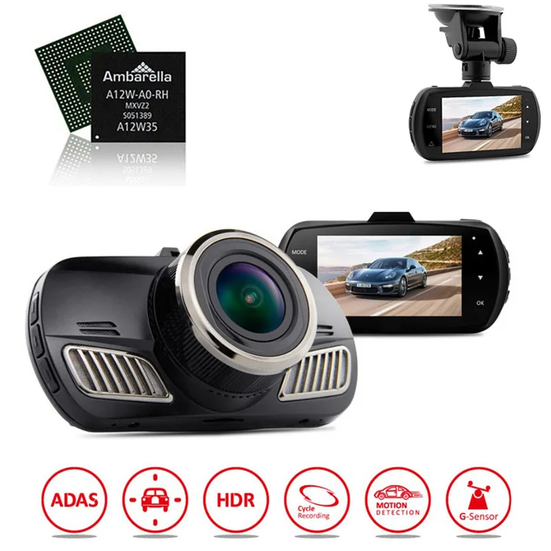 Original DAB201 Ambarella A12 Car Dvr Camera Video Recorder HD 1440P with GPS Dash Cam Video