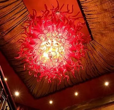 Современный дизайн большой художественный Декор Chihuly стиль ручная выдувная стеклянная люстра на потолок в фойе отеля