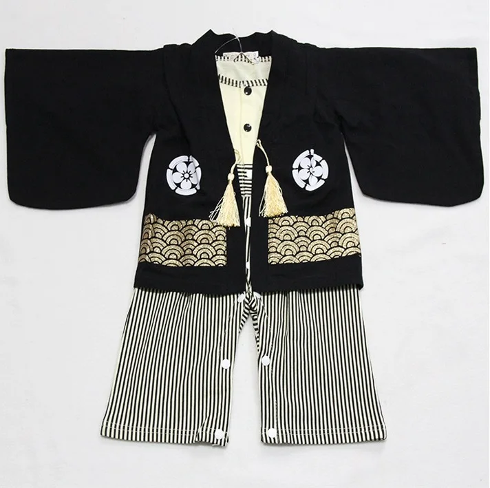 Комплекты для маленьких девочек с цветочным рисунком Детский комбинезон-кимоно, костюмы, комбинезоны, рубашка, наряды хлопок, вишня, Япония, одежда для маленьких девочек
