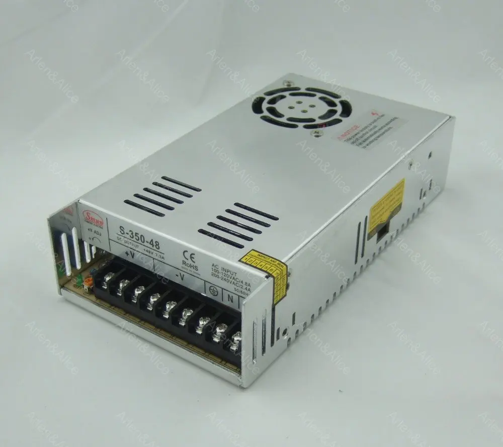 350W 48V 7.3A один Выход импульсный источник питания светодиодного табло для Светодиодные ленты светильник переменного тока в постоянный ток