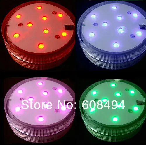Супер яркий пласветодио дный вающий светодиодный свет светодио дный 9 LED s с батареей с пультом дистанционного управления водостойкий для свадьбы Вечерние valentine Y-многоцветный