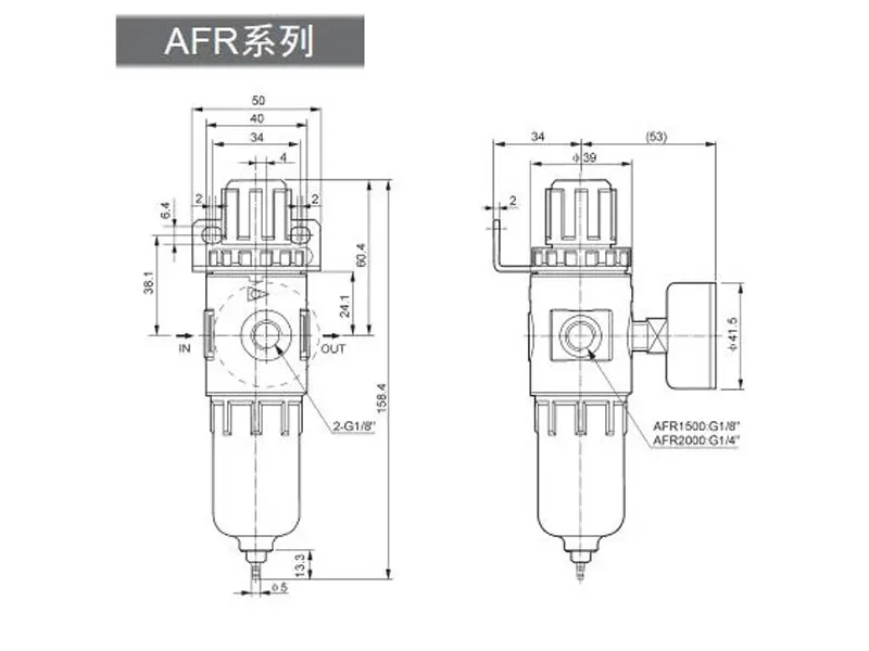 Airtac 1/" AFR2000 пневматический Фильтрация фильтр Регулятор 10 шт. в лоте