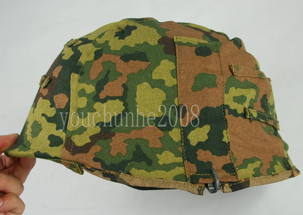 Второй мировой войны немецкий весной и осенью Дуб Camo M35 Реверсивный шлем Крышка-33103