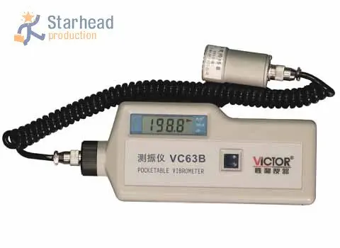 Подлинный Виброметр Victor VC63B 3 1/2, Автоматический диапазон Карманный виброметр
