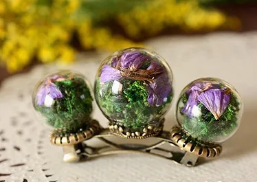 100 компл./лот воздушный кукурузный стеклянный глобус& результаты DIY Стеклянная серьга с висящими шариками
