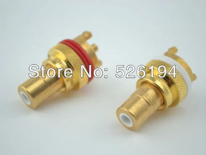 4 шт. CMC 805-2.5-CU-R чистый красный медный RCA разъем и RCA аудио гнездо