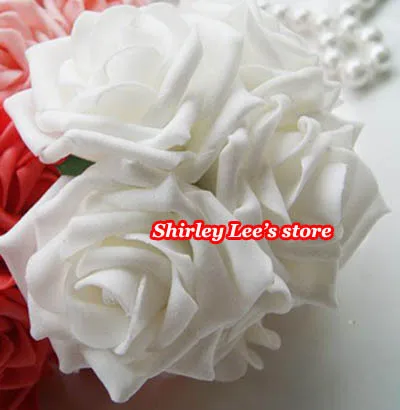 432 шт = 72 bunchesX красивый пенопласт цветок розы(8 см) в разных цветах, свадебные цветы Diy ремесла