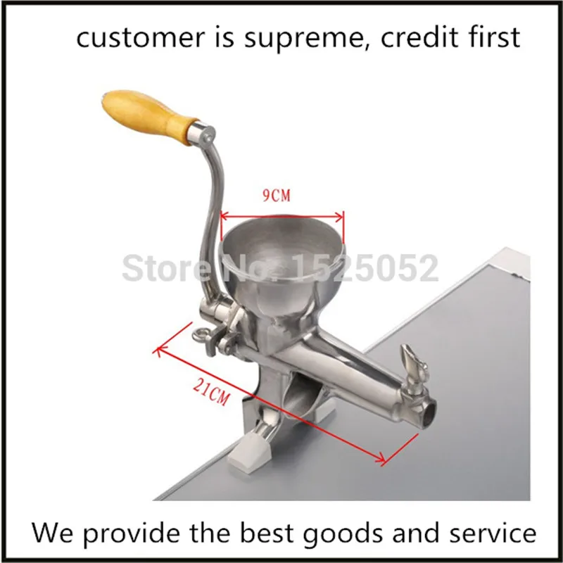 Asia free shipping stainless steel manual fruit juice extractor for home