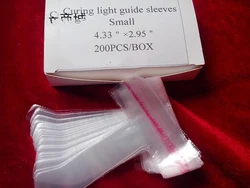200pcs/Pack Dental Disposable Sleeves LED Light Curing Tip Plastic Covers Handle Housing