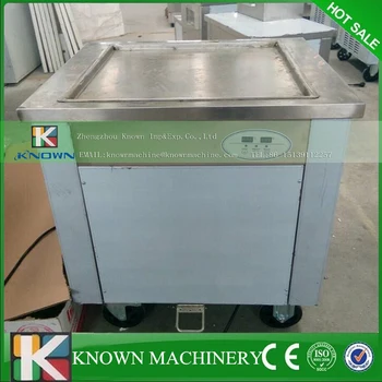 

2100w 50cm big square pan fry ice machine freeze ice cream ice pan machine, ice cream frying machine