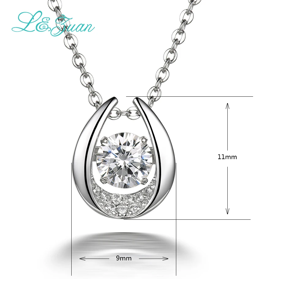 L & zuan 925 серебряное ожерелье из камня 0 9ct японский оригинальный смарт серий