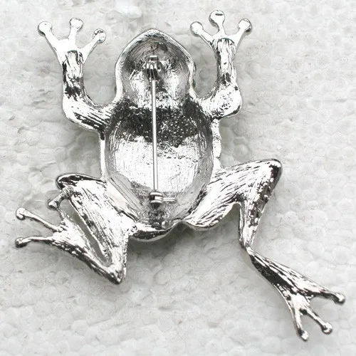 Olivine горный хрусталь лягушка броши на булавке C239 K