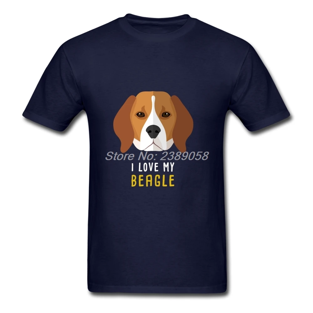 Для мужчин футболка I Love My Beagle животных 2019 популярные известный брендовая одежда хлопок Лидер продаж s Camisetas