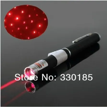 Высокомощный AAA Профессиональный 100 м 650нм луч света красный лазерный указатель 2 в 1(с розничной коробкой)+ для обучения
